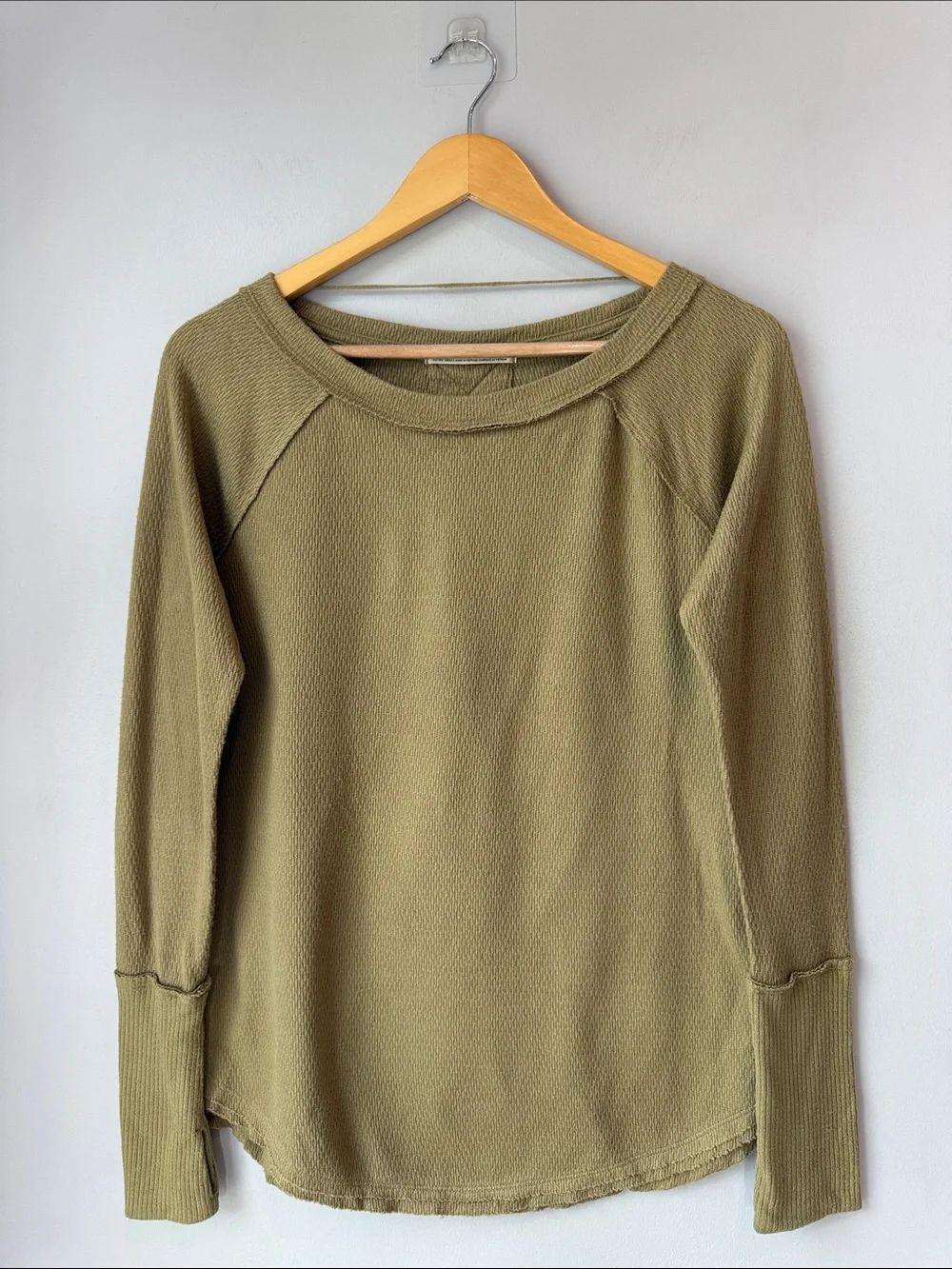 Free People Gauzy Thermal Shirt Lagenlook